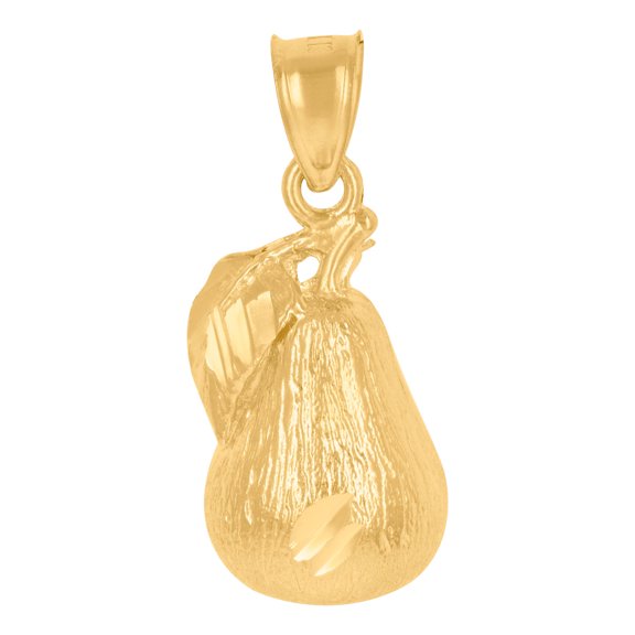10k Yellow Gold Womens Pear Fruit Charm Pendant Necklace 24.5x10.50mm Wide Pendant for Women