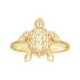 thumbnail image 1 of 10k Yellow Gold Womens Turtle Ocean Life Ring 14x1.7mm Wide Ring for Women - 1.9 Grams, 1 of 2