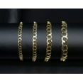 thumbnail image 1 of 10k Yellow SOLID Gold 3.2-8.5mm Cuban Curb Chain Bracelet Lobster Claw Lock Real 10K Gold, Men and Women,10k Real Gold Bracelet, Cuban Curb (Bracelet width:4.8; Bracelet length:7;), 1 of 5