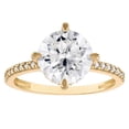 thumbnail image 1 of 10k gold created moissanite 3.3 cttw bridal ring, 1 of 2
