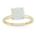 thumbnail image 1 of 10k gold cushion cut gemstone ring, 1 of 2
