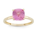 thumbnail image 1 of 10k gold cushion cut gemstone ring, 1 of 2