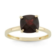 JORDAN BLUE NYC 10k gold cushion cut gemstone ring