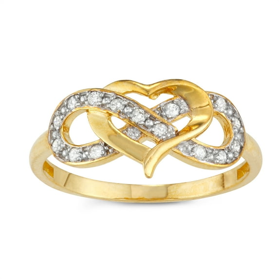 10k gold diamond ring