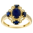 thumbnail image 1 of 10k gold sapphire and diamond ring, 1 of 1