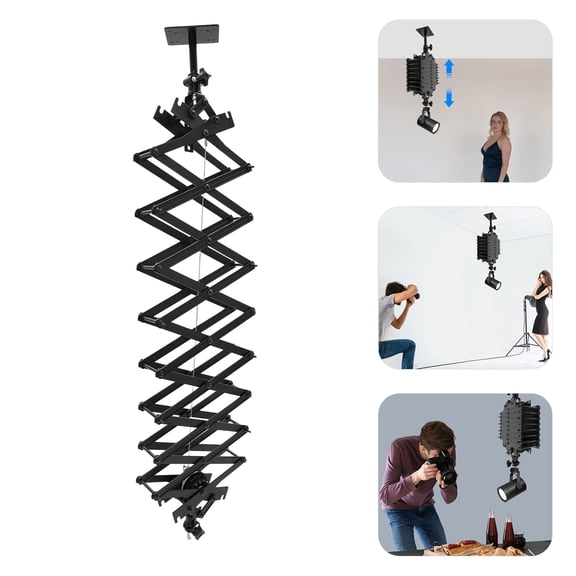 10kg/22lbs Drop Pantograph Studio Photography Ceiling Rail Light Holder Support