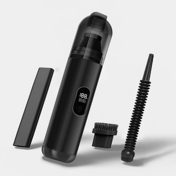 10kpa Handheld Car Vacuum Cleaner, Portable 2-in-1 Blower and Suction Vacuum Cleaner for Pet Hair and Debris, 2 Speed Power Modes, with LED Display, Cordless Dual Battery, Type-C Rechargeable