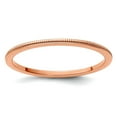 thumbnail image 1 of 10kr 1.2mm Milgrain Stackable Band Ring Size 7.5 Stackable Ring for Women and Men - 1.0 Grams, 1 of 2