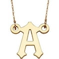thumbnail image 1 of 10kt Gold Initial Pendant Necklace, 20", Select Letter, 1 of 1