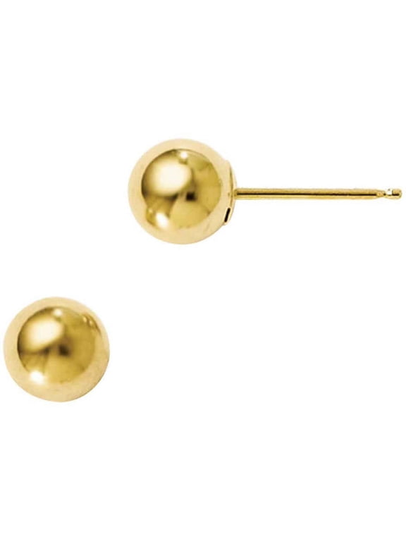 10kt Gold Polished Ball Post Earrings