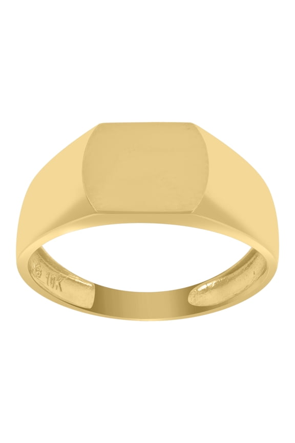 10kt Real Yellow Gold Mens Signet Fashion Ring
