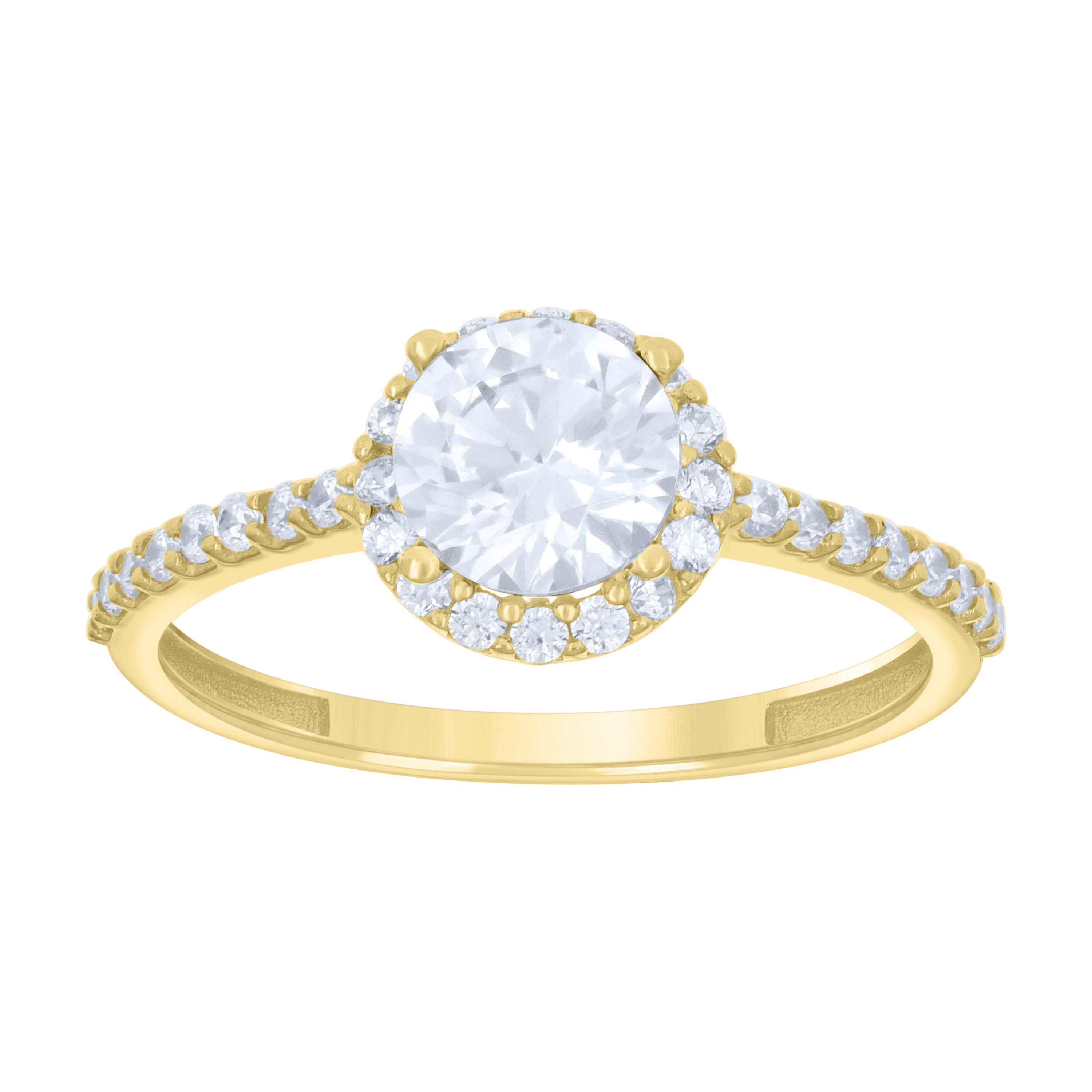 SB JEWELERS 10kt Real Yellow Gold Womens Cubic-Zirconia Fashion Ring
