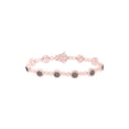 thumbnail image 1 of 10kt Rose Gold Womens Round Brown Diamond Infinity Link Bracelet 2-1/5 Cttw, 1 of 2