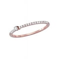 thumbnail image 1 of 10kt Rose Gold Womens Round Diamond Solitaire Stackable Band Ring 1/6 Cttw, 1 of 1