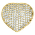 thumbnail image 1 of 10kt Two-Tone Gold Womens Cubic Zirconia Heart Engagement Ring 5.1 Grams, 1 of 1