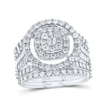 thumbnail image 1 of 10kt White Gold 1 3/4 Cttw Natural Diamond Fashion Round Wedding Engagement Anniversary Bridal Set, Women Size: 5-9, 1 of 1