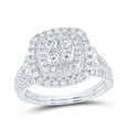 thumbnail image 1 of 10kt White Gold 1 Cttw Diamond Fashion Wedding Engagement Anniversary Bridal Set, Women Size: 5-9, 1 of 1