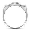 thumbnail image 1 of 10kt White Gold Mens Round Diamond Arched Square Cluster Ring 1.00 Cttw, 1 of 2