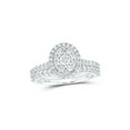 thumbnail image 1 of 10kt White Gold Round Diamond Bridal Wedding Ring Band Set 1 Cttw, 1 of 1