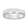 thumbnail image 1 of 10kt White Gold Unisex 5mm Regular-Fit Wedding Band Ring Size 5, 1 of 1