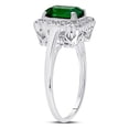 thumbnail image 1 of 10kt White Gold Womens Emerald Synthetic Emerald Solitaire Ring 1-4/5 Cttw, 1 of 4