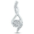 thumbnail image 1 of 10kt White Gold Womens Round Diamond Fashion Pendant 1/5 Cttw, 1 of 1