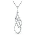 thumbnail image 1 of 10kt White Gold Womens Round Diamond Fashion Pendant 1/6 Cttw, 1 of 1