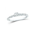 thumbnail image 1 of 10kt White Gold Womens Round Diamond Solitaire Ring 1/4 Cttw, 1 of 1