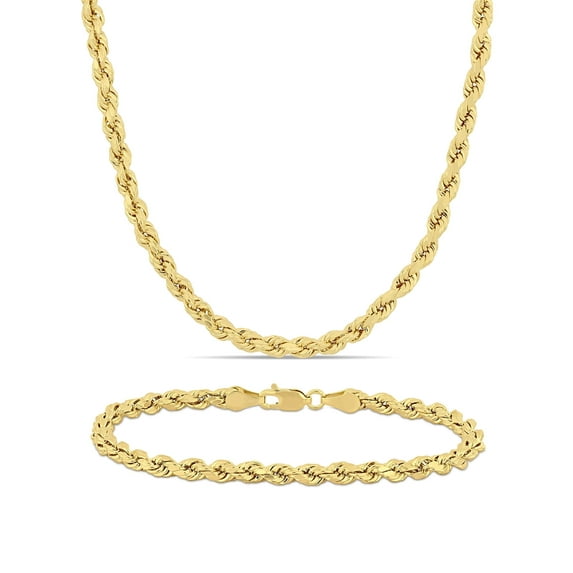 Everly Women's 10k Yellow Gold Bracelet Jewelry Set