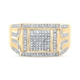 thumbnail image 1 of 10kt Yellow Gold 3/8 Cttw Diamond Mens Ring, Men Size: 8-12, 1 of 4