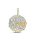 thumbnail image 1 of 10kt Yellow Gold 4 5/8 Cttw Natural Diamond Money And Family Mens Charm, 1 of 1