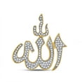 thumbnail image 1 of 10kt Yellow Gold Mens Diamond Charm Fashion Pendant 1/3 Cttw, 1 of 1