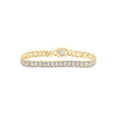 thumbnail image 1 of 10kt Yellow Gold Mens Round Diamond Cuban Link Bracelet 1-3/4 Cttw, 1 of 2