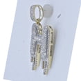 thumbnail image 1 of 10kt Yellow Gold Mens Round Diamond "H" Letter Charm Pendant 3/4 Cttw, 1 of 2