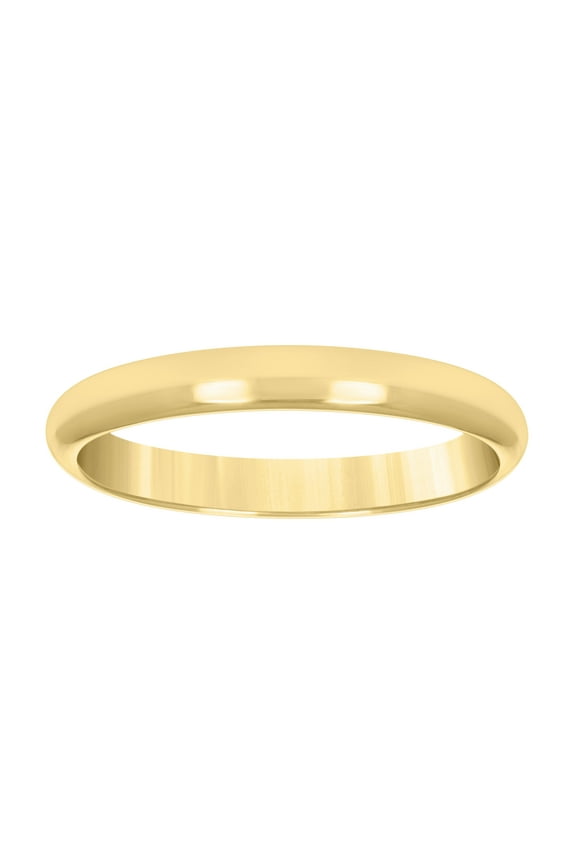 10kt Yellow Gold Unisex 3mm Regular-Fit Wedding Band Ring Size 12