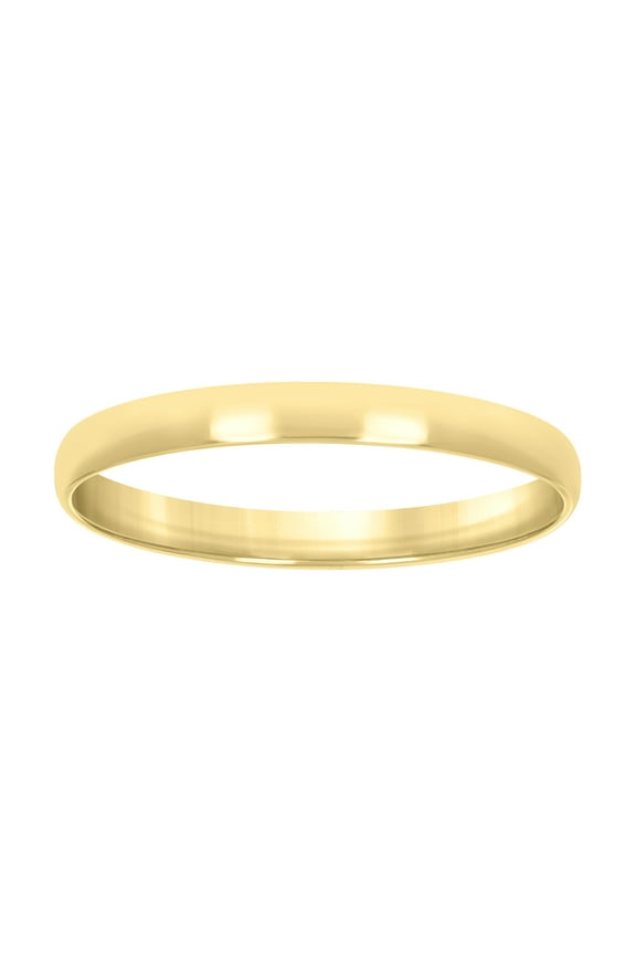 10kt Yellow Gold Unisex 3mm Regular-Fit Wedding Band Ring Size 9