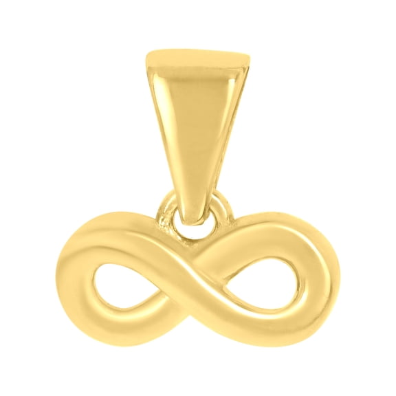 10k Yellow Gold Womens Love Symbol Infinity Charm Pendant for Women
