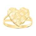 thumbnail image 1 of 10kt Yellow Gold Womens Nugget Heart Bridal Anniversary Engagement Wedding Ring, Womens Size: 7, 1 of 1