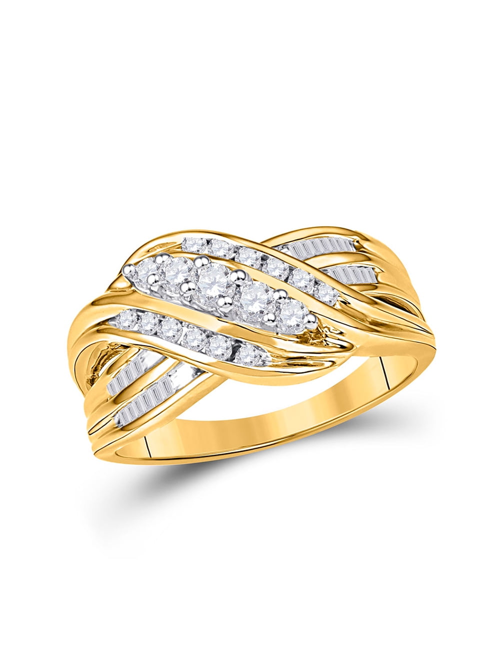 10kt White Gold 1/5 Cttw Diamond Star Necklace, Length: 18 Inch