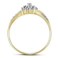 thumbnail image 1 of 10kt Yellow Gold Womens Round Diamond Cluster Ring 1/8 Cttw, 1 of 1