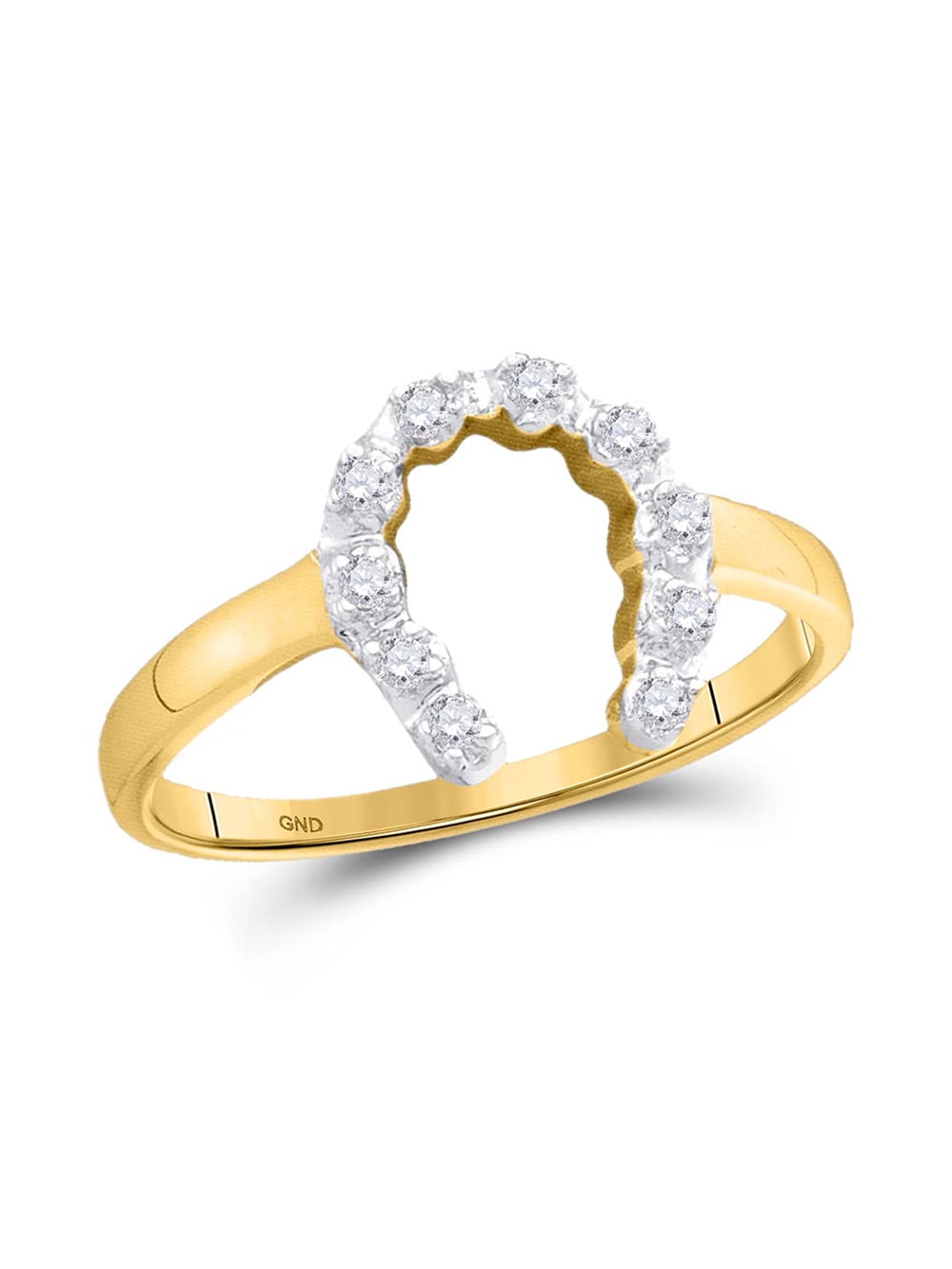 Diamond Horseshoe Ring – Brooke Gregson UK Ltd