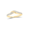 thumbnail image 1 of 10kt Yellow Gold Womens Round Diamond Stackable Band Ring 1/6 Cttw, 1 of 1