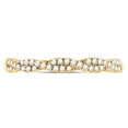 thumbnail image 1 of 10kt Yellow Gold Womens Round Diamond Twist Stackable Band Ring 1/4 Cttw, 1 of 4