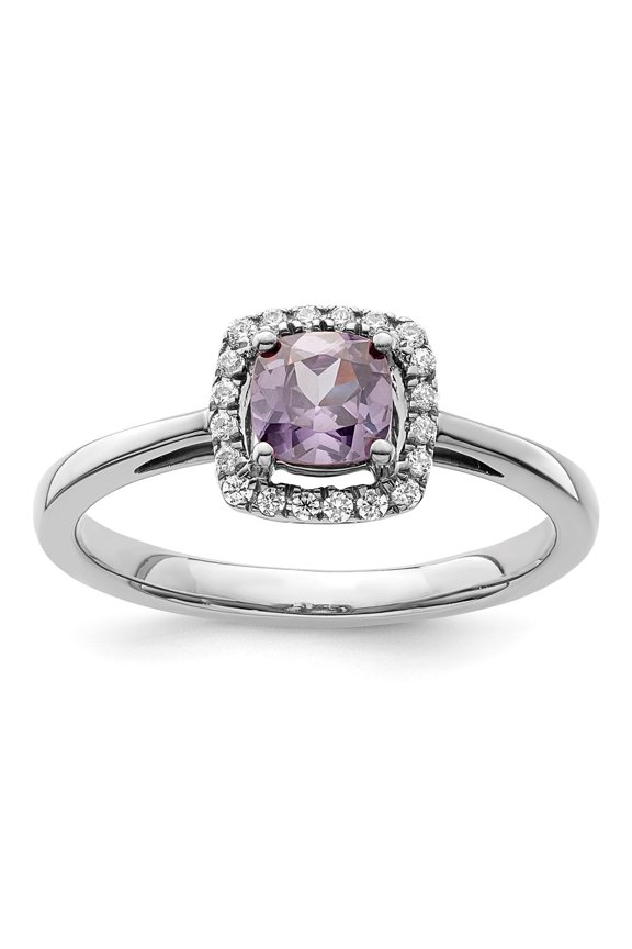 10kw ANT Amethyst and Diamond Ring