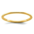 thumbnail image 1 of 10ky 1.2mm Half Round Stackable Band Ring Size 9 Stackable Ring for Women and Men - 1.0 Grams, 1 of 2