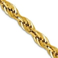 thumbnail image 1 of 10ky 4.75mm Semi-solid Rope Chain Necklace 20 Inch Chain Necklace for Women and Men - 6.9 Grams, 1 of 2