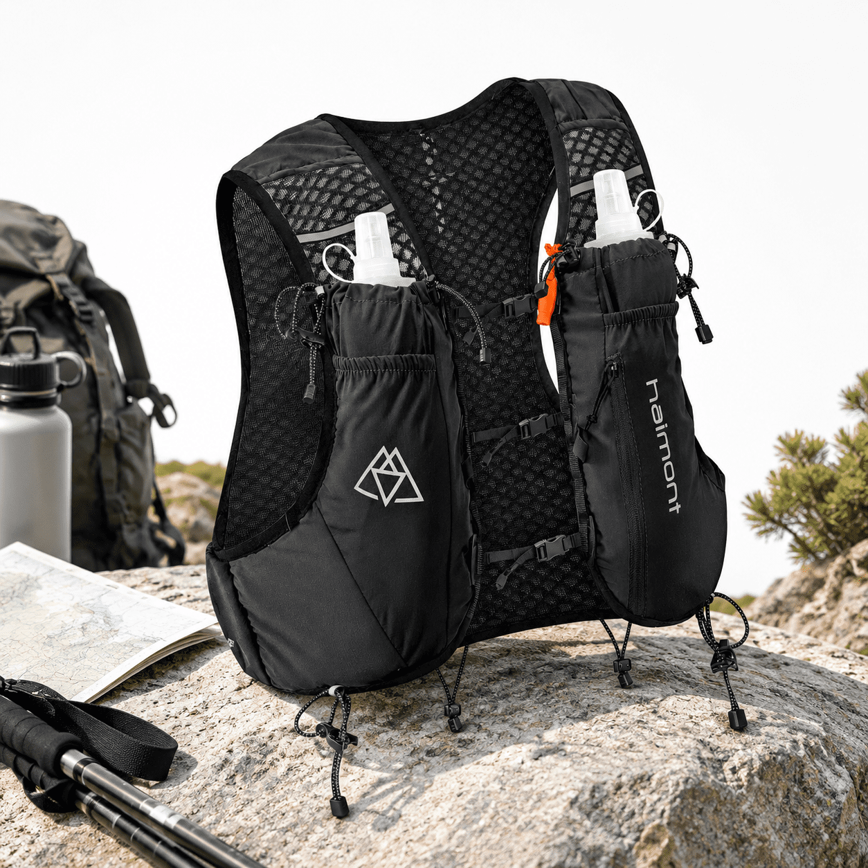 10l Trail Running Hydration Vest With Soft Flasks - Walmart.com