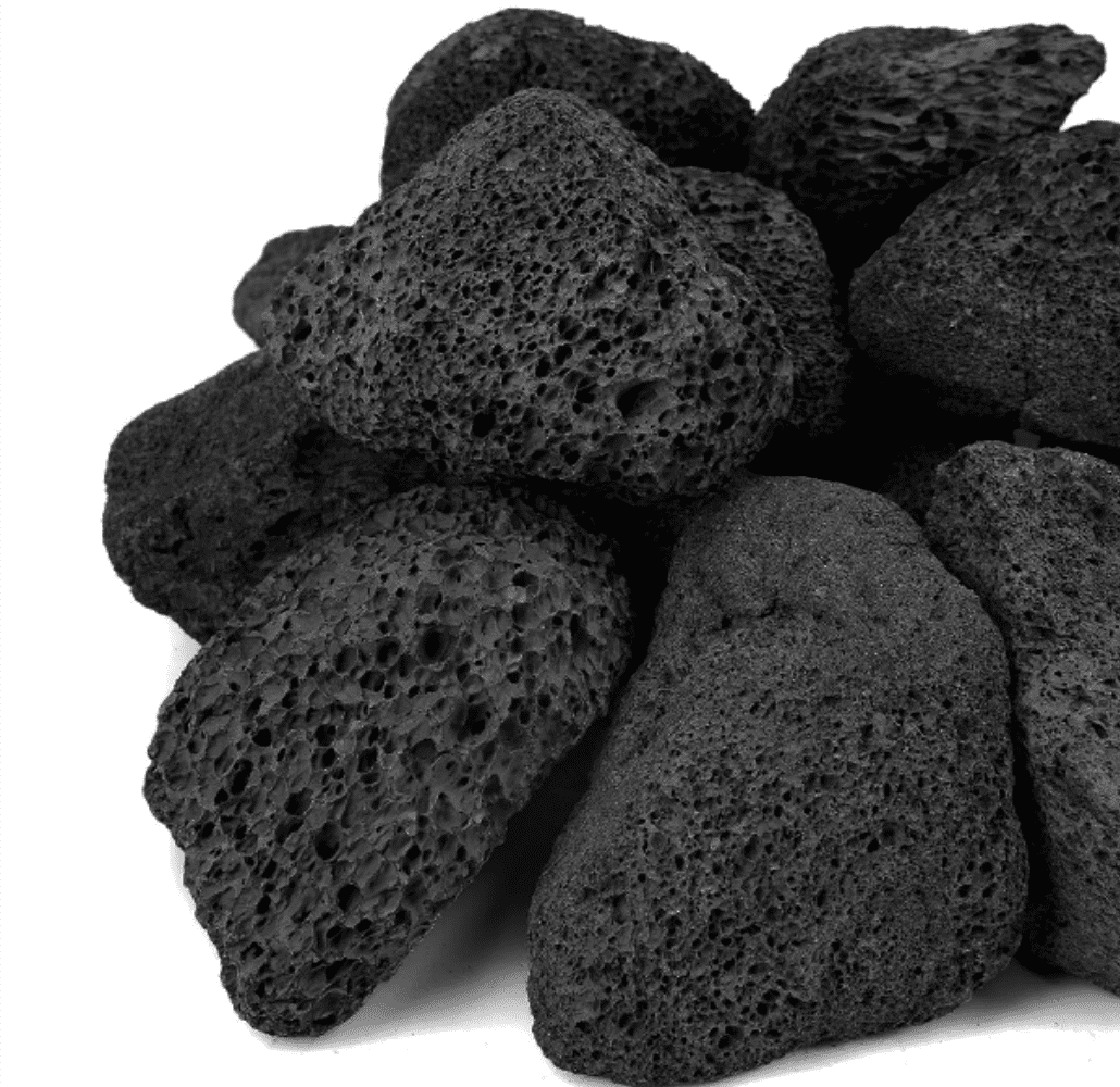 10lb Large Black Lava Rocks, Lava Stones for Indoor Gas Fireplace and Outdoor Fire Pits with Propane and Natural Gas, 1-3 inch