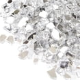 thumbnail image 1 of 10lbs Clear Fire Glass, 1/4'' Reflective Glass Fire Pit Rocks for Fire Pit Table, Fireplace, Gorgeous, 1 of 6