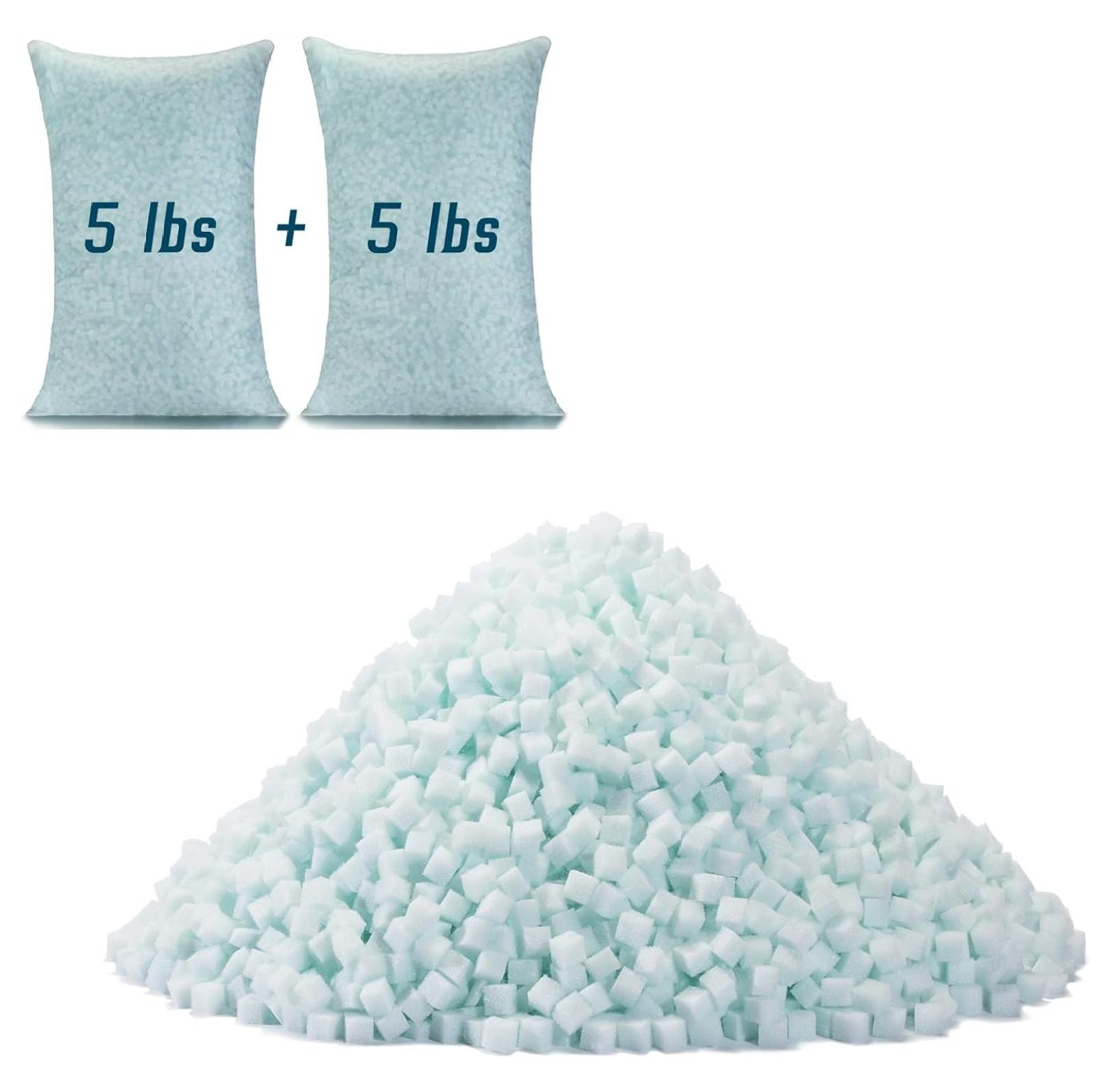 10lbs Premium Shredded Memory Foam Filling Versatile Foam Filler for